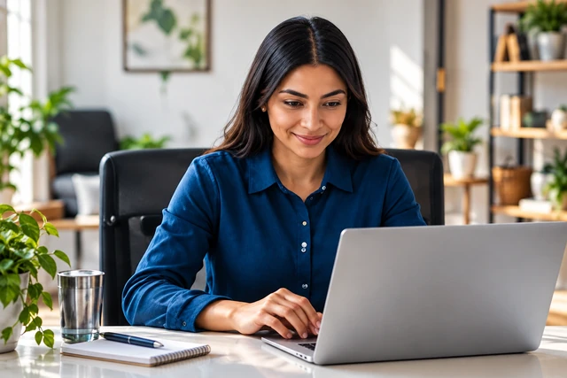Ambiente e profissionais de trabalho remoto